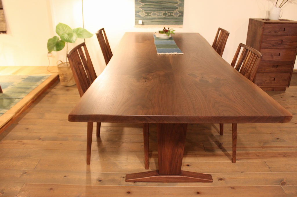 ブラックウォールナット2400テーブル | Table | Products | マルカ木工