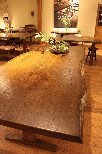 製品写真2 | 水楢2300一枚板テーブル | Table | Products | マルカ木工