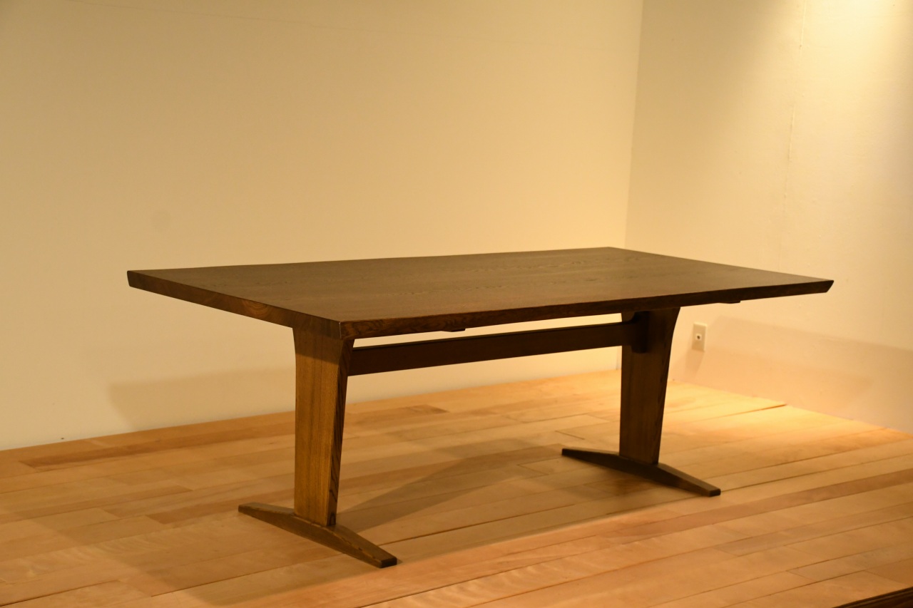 製品写真3 | ナラ　２０００二枚板テーブル | マルカ木工