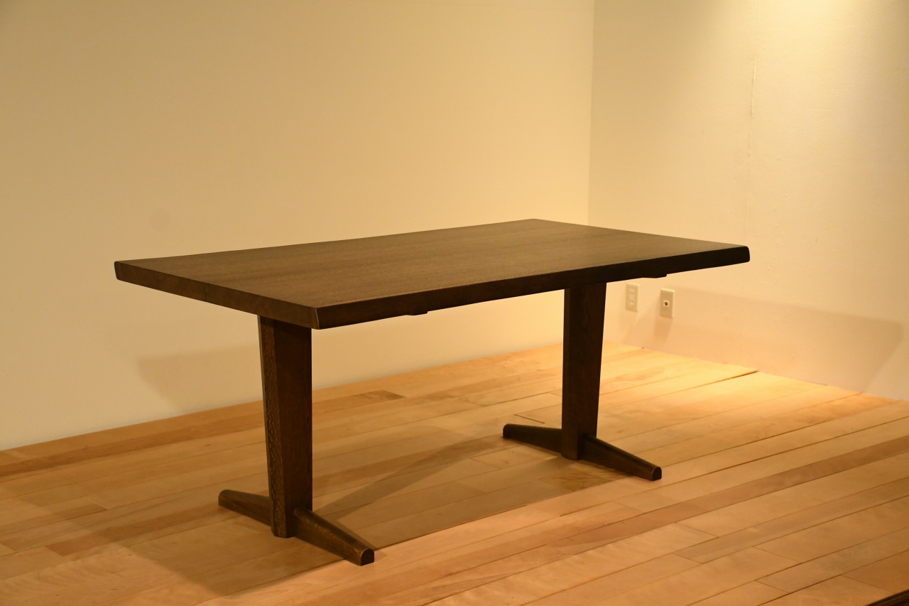 ナラ　1600ブックマッチテーブル | マルカ木工