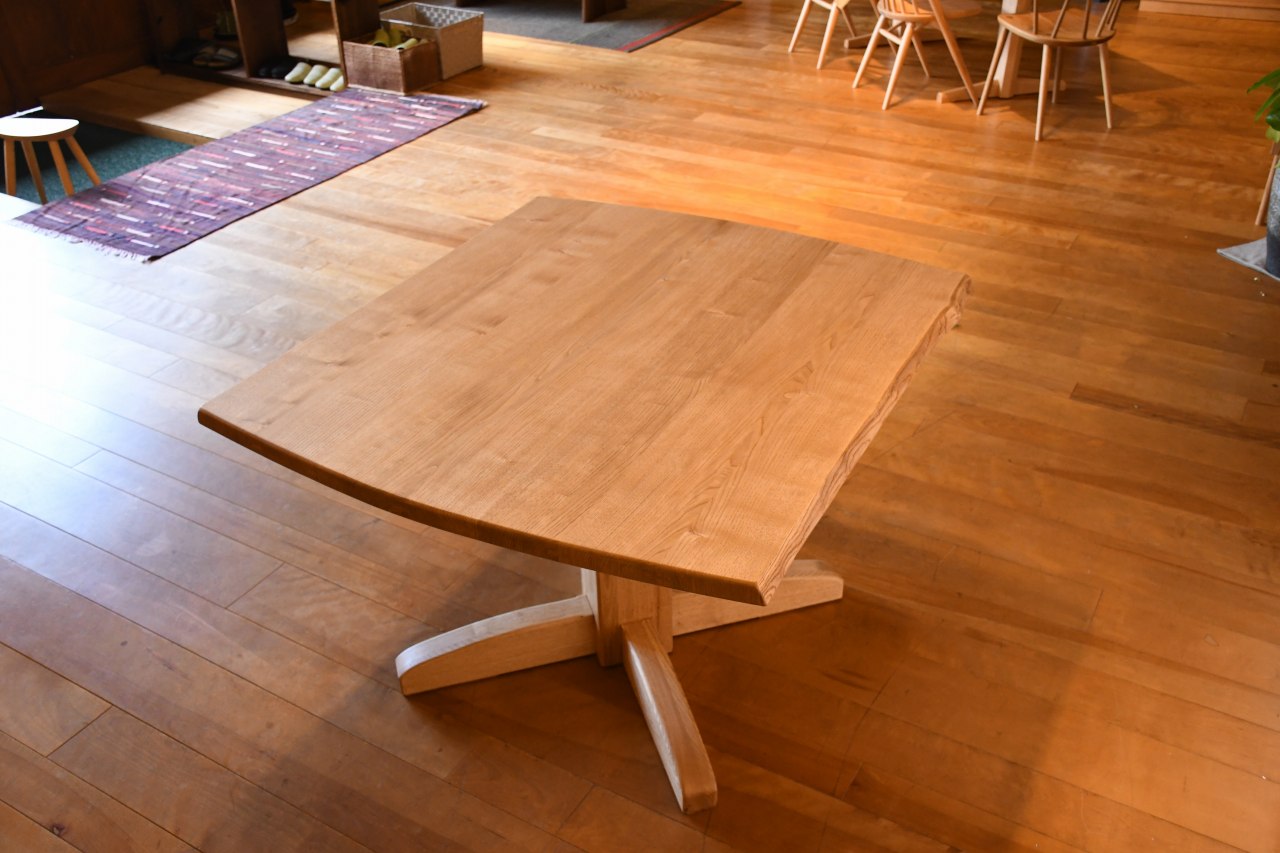 栗　１１００トノ－型テーブル | マルカ木工